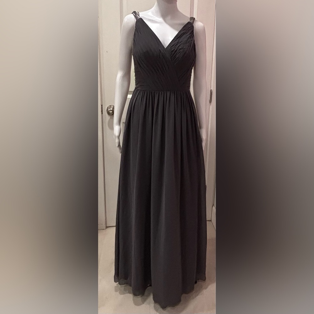 Azazie Charcoal Maxi Dress